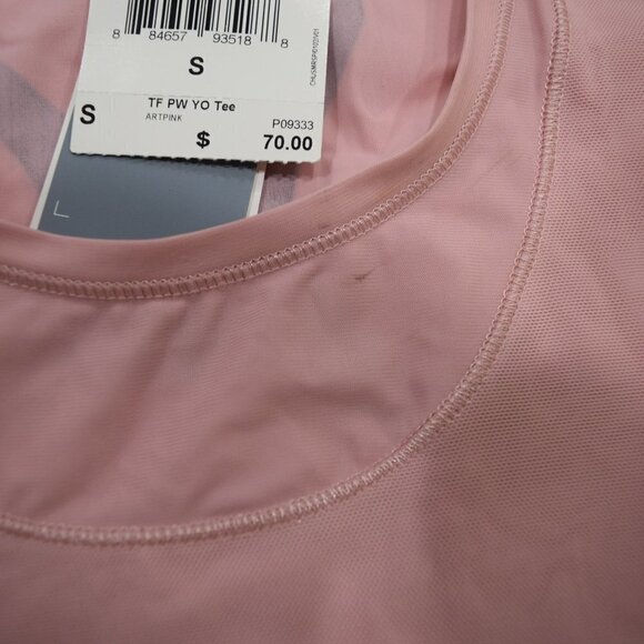 ADIDAS Tech Fit ClimaCool -  Athletic short sleeve pink jersey women's size Smal - Picture 3 of 3